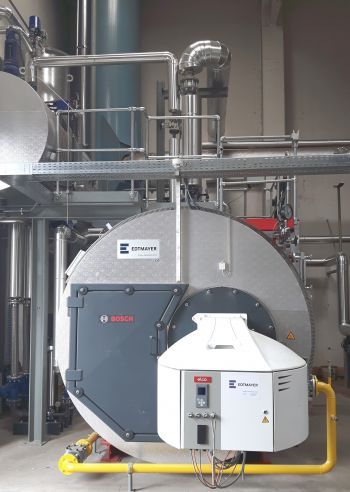 Neuer Dampfkessel