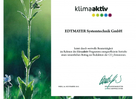 Urkunde Klimaaktiv